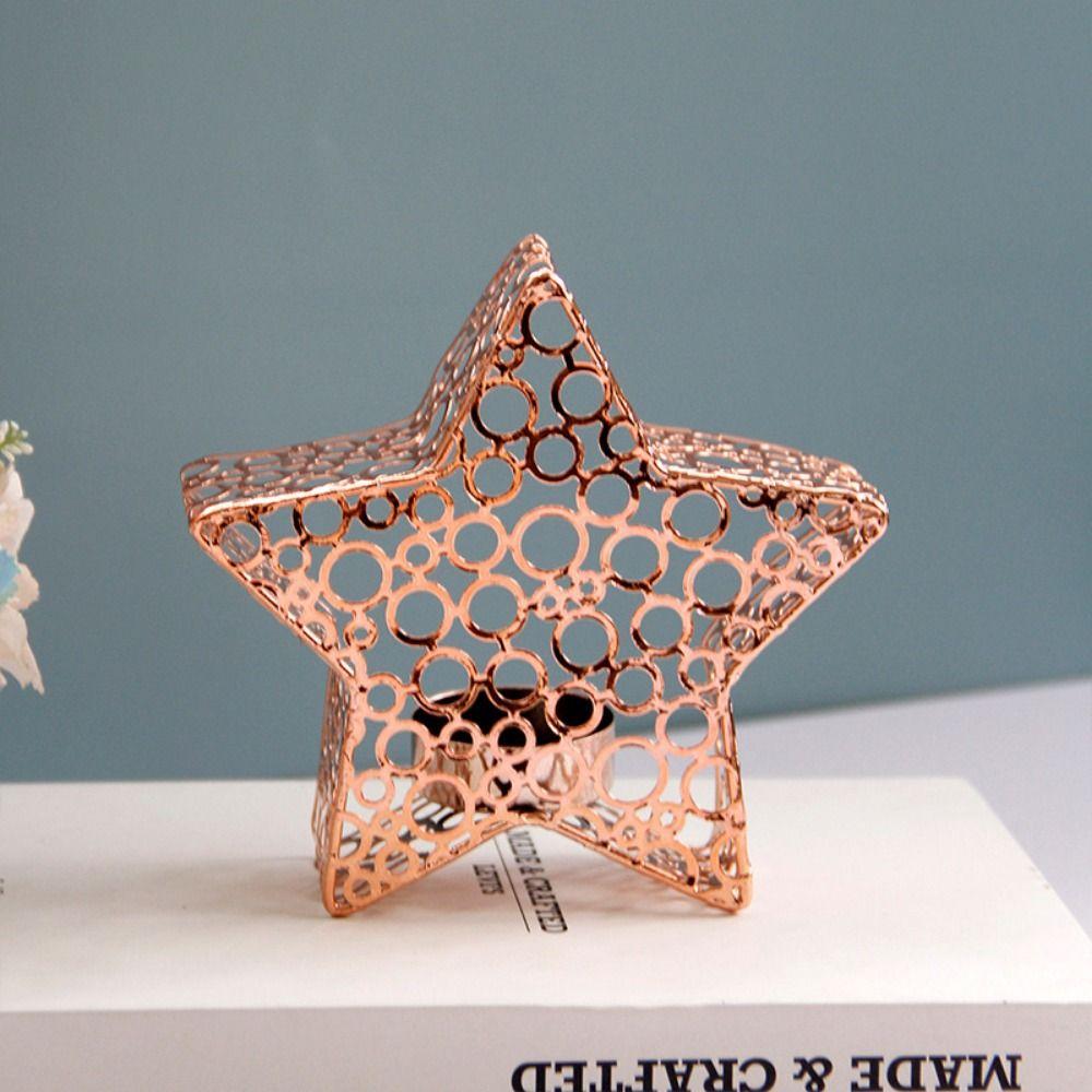 Middle Eastern Star Candle Holder Handhold Candle Stand Holders for Candlesticks  Desktop Ornament