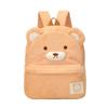 Cozy Plush Brown Cartoon Animal Backpack For Toddlers And Preschoolers