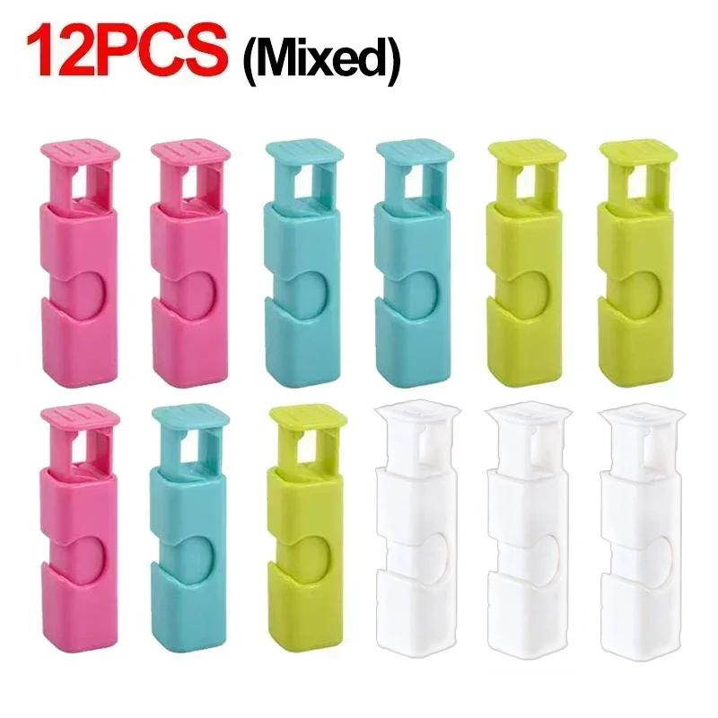 Donzens of Food Запечатывающие зажимы для пакетов для хранения хлеба, зажимы для пакетов для закусок, пружинный зажим, многоразовый кухонный зажим для организации