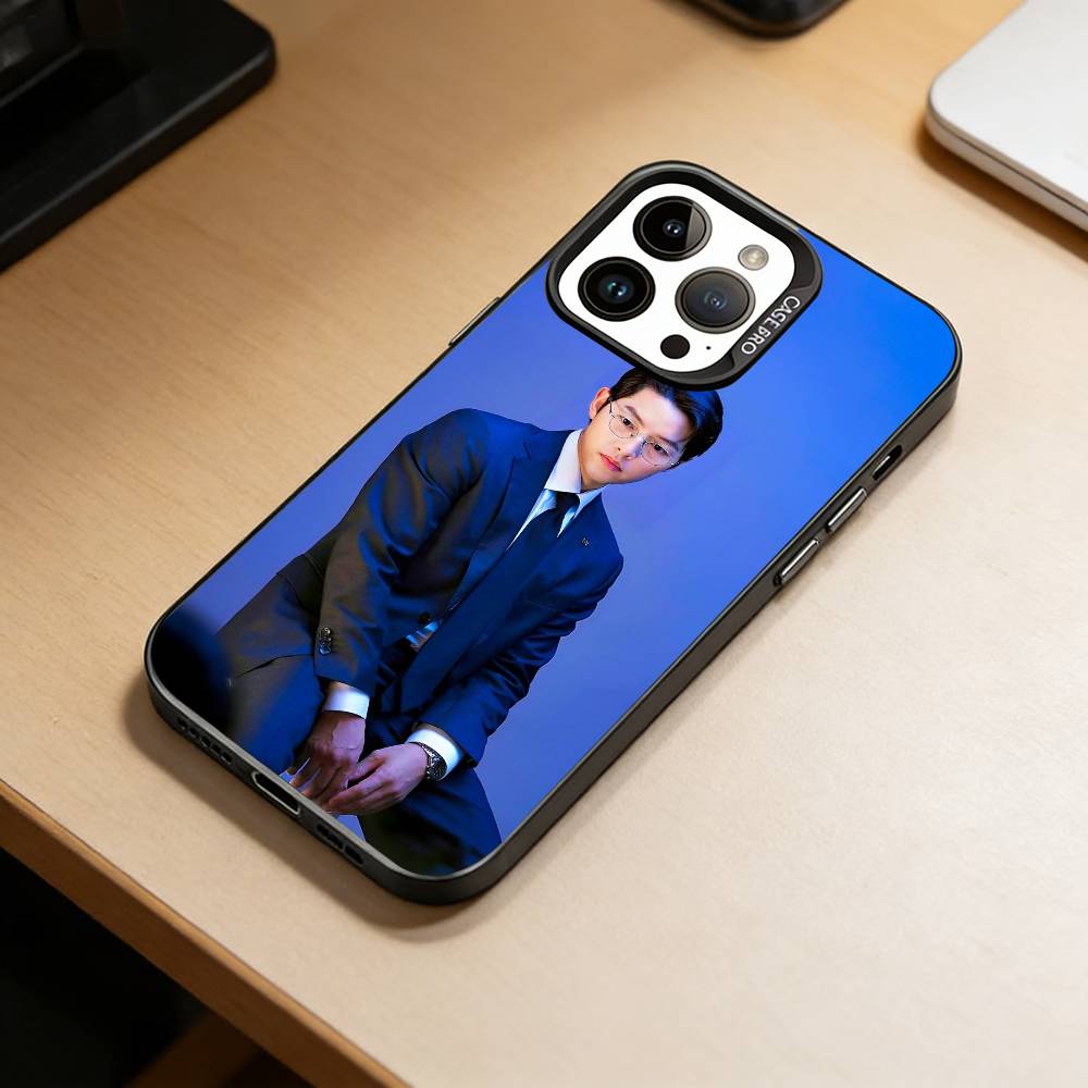 Чехол для телефона актера Сон Джун Ки для iPhone 17,16,15,14,13,12,11 Plus,Pro Max,XS, Цветной Серебряный Чехол для телефона Funda Cover