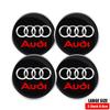 For Audi A4 4Pcs Car Wheel Hub Caps Auto Emblem Tyre Center Covers Accessories For Audi A1 A2 A3 A4 A5 A6 A7 A8 S Quyttro Sline RS Q2 Q3 TT