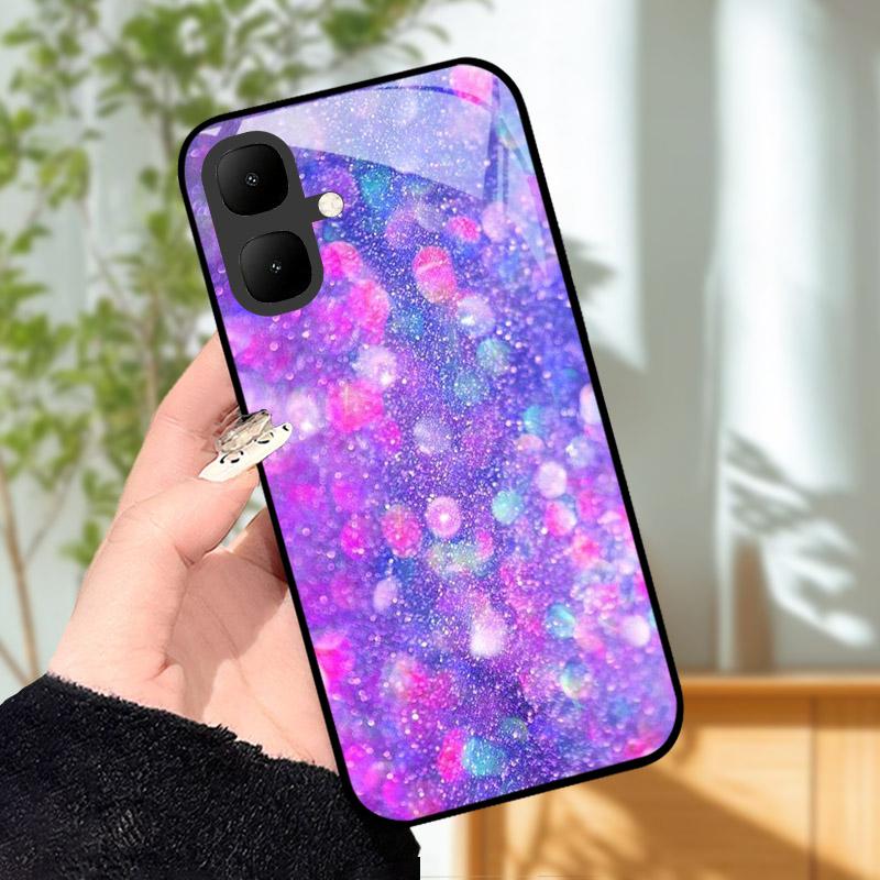 Для Infinix Smart 10 X6725 Чехол Закаленное Стекло Ударопрочная Задняя Крышка Чехлы Для Телефона Для Tecno Pop 10 Защитный Чехол Для Камеры Fundas