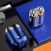 Мини-электробритва с двумя головками, перезаряжаемая через USB, водонепроницаемая, портативная, для путешествий, для влажного и сухого бритья