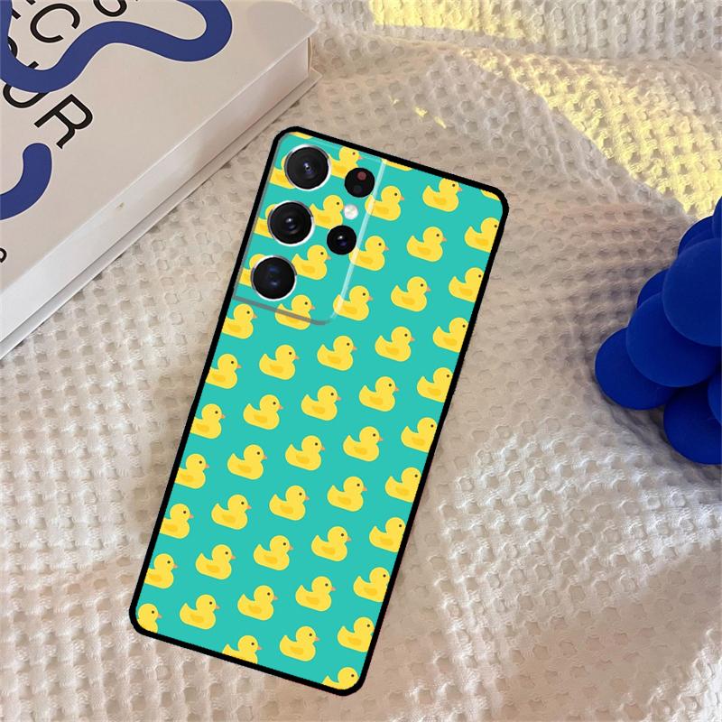 Желтая Утка Чехол для Телефона Для Samsung Galaxy S25 Ultra S9 S10 S20 S22 S21 S23 FE S24 Plus Защитная Крышка