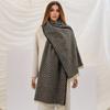 Fashion Winter Warm Plaid Print Travel Hijab Scarf Women Thick Cashmere Blanket Shawl Wraps  Brand Pashmina Poncho Bufada