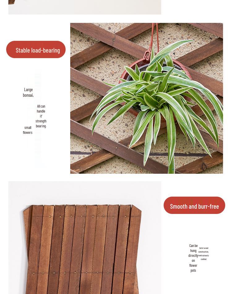 Садовая решетка для забора из обработанной древесины для украшения сада, двора или балкона