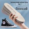 Canvas Shoes Insoles: Height-Boosting, Arch Support, Odor-Resistant, Shock-Absorbing for Men & Women
