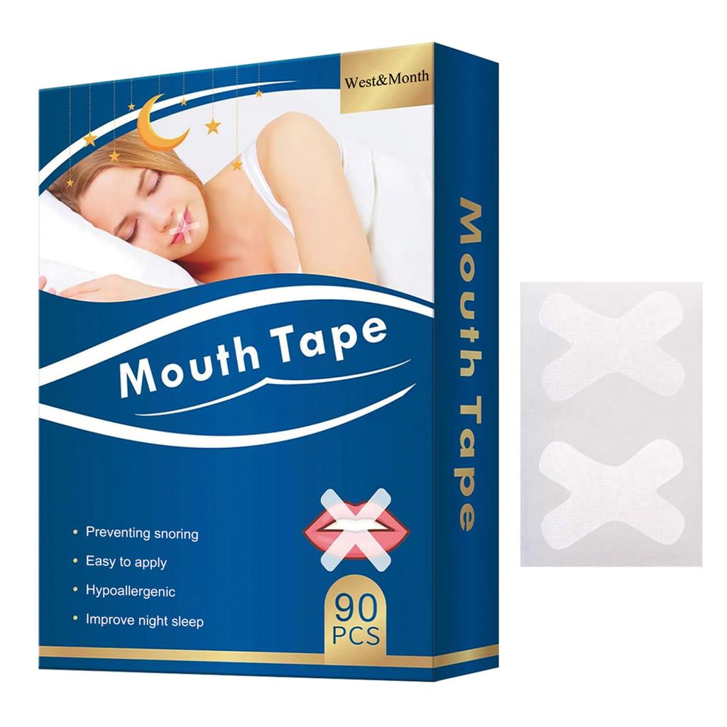Полоски для сна Усовершенствованная мягкая лента для рта для лучшего дыхания через нос во время сна и громкого храпа
