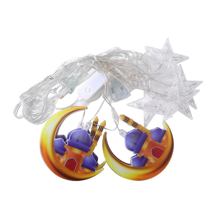 3M 95 светодиодов Звезда Луна светодиодный занавес гирлянда светильник Рамадан гирлянда свет EID Мубарак Декор огни для дома ислам мусульманская вечеринка WBL