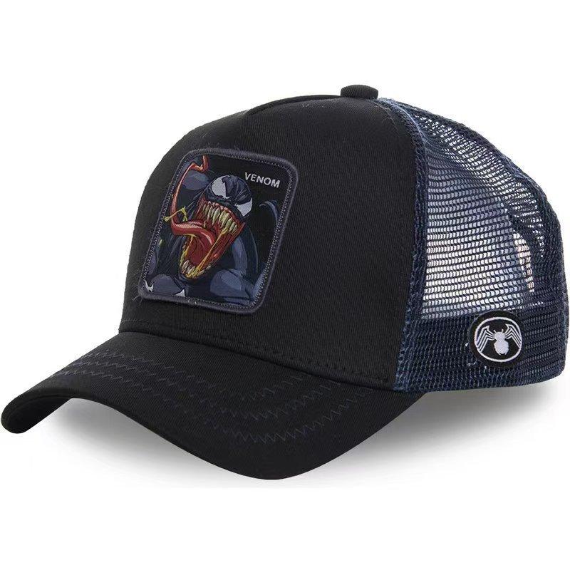 Marvel Spiderman Embroidered Cotton Cap With Sunshade And Ventilation For Daily Use