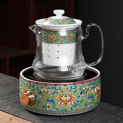 Эмалевая электрическая чайная плита и набор для здоровья Chaxun