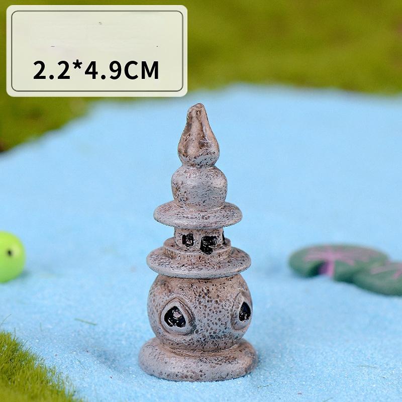 Landscaping Crafts DIY Ornaments Miniature Landscape Ornaments Miniature Miniature Garden Water Well Bridge Retro House Fairy Tale Garden