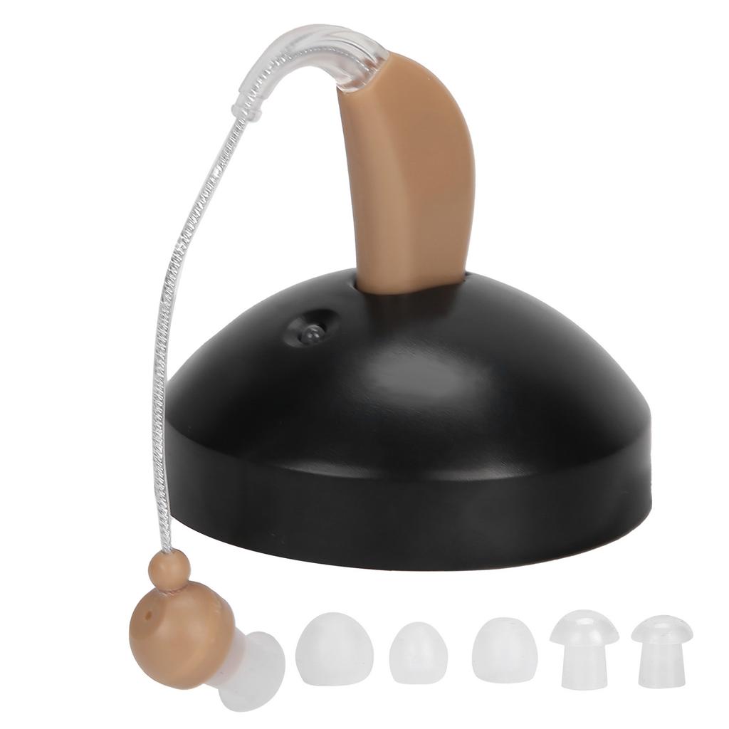 Lightweight Hearing Aid Low Distortion Behind Ear Voice Amplifiers Ear Care for Deaf Elderly 100-240