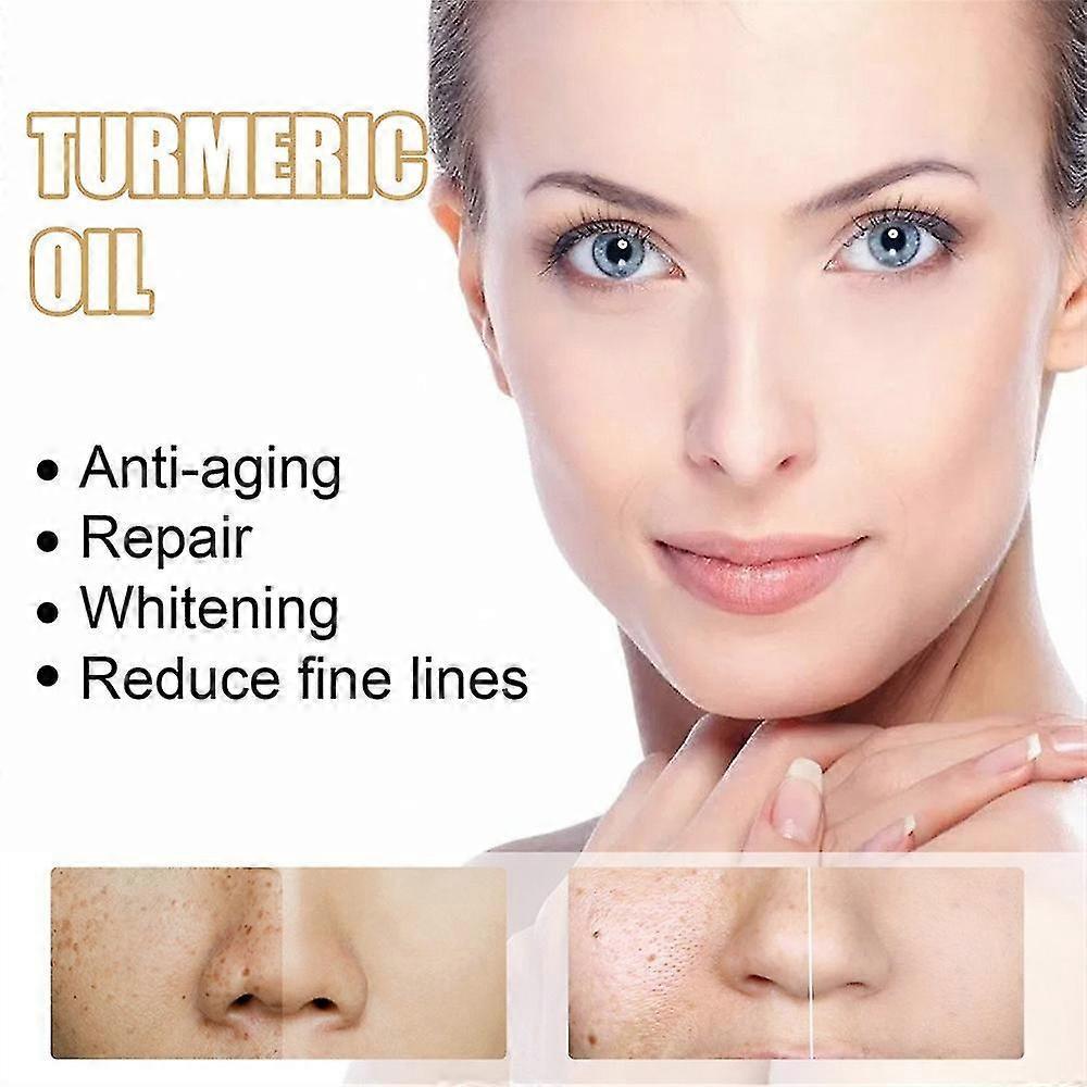 3pcs Turmeric Skin Glow Face Serum Dark Spot Whitening Black Patches Melasma Corrector Brightening Anti-aging Skin Care