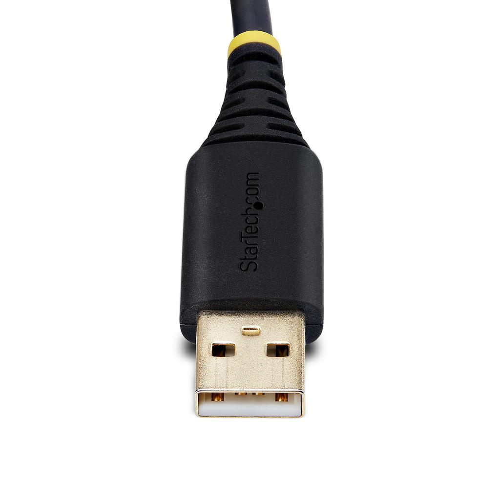 Кабель-переходник USB - RS232C, прямое USB-подключение, 1 м, 1 порт, 9-контактный разъем FTDI FT232R, функция сохранения номера COM, съемный винт