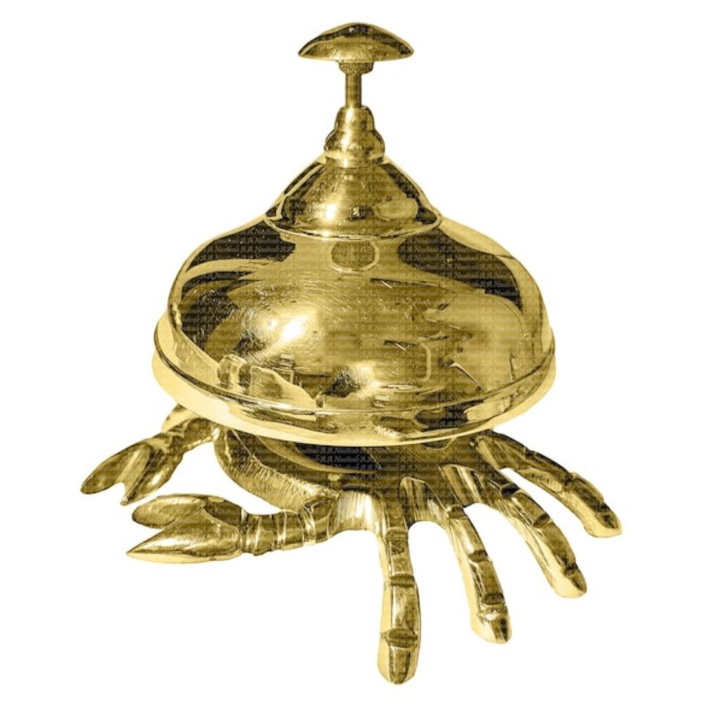Краб офисный латунный стол звонок колокольчик уникальный винтажный морской антикварный отель стойка декоративные звонящие колокольчики подарки для папы рождественский декор