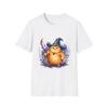 Orange Cat Wizard T-Shirt | Cute Chaotic Magical Cat Fantasy Tee