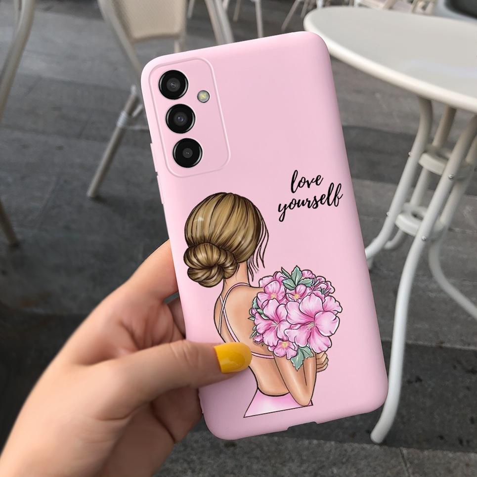 For Cover Samsung Galaxy A04s SM-A047F Bumper Fundas Milk Cow Butterfly Phone Case Soft Back Cover For Samsung A04s Bumper Capa