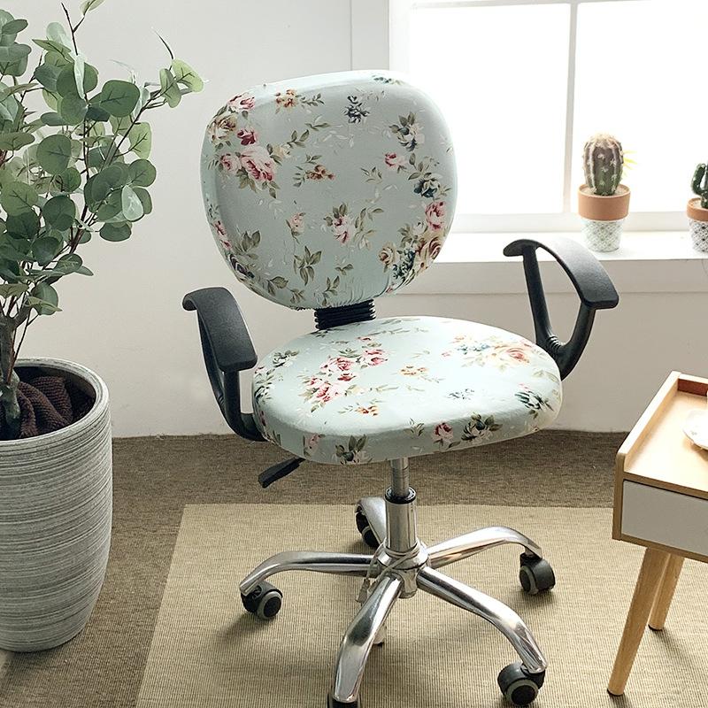 Чехол для офисного кресла, утолщенный жаккардовый, растягивающийся чехол для компьютерного офисного кресла, защитный чехол для выдвижного офисного игрового кресла, чехол для офисного стола