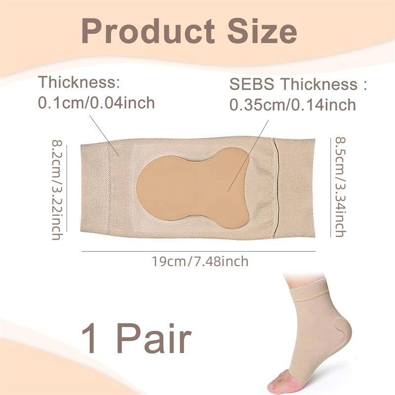 1 пара поддержки ахиллова сухожилия, компрессионные носки при подошвенном фасциите, поддержка пятки и лодыжки при повреждении связок, поддержка ахиллова сухожилия