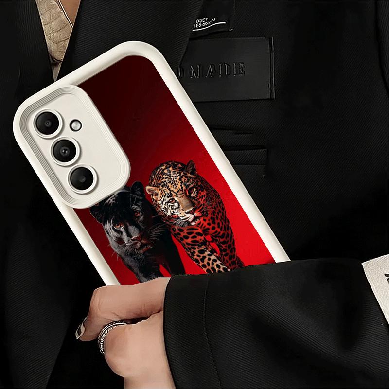 Phone Case for Samsung Galaxy A17 A16 A15 A14 A13 Black Panther Cool Animal A56 A36 A26 A55 A35 A25 A54 A34 A24 A53 A33 A23 A07