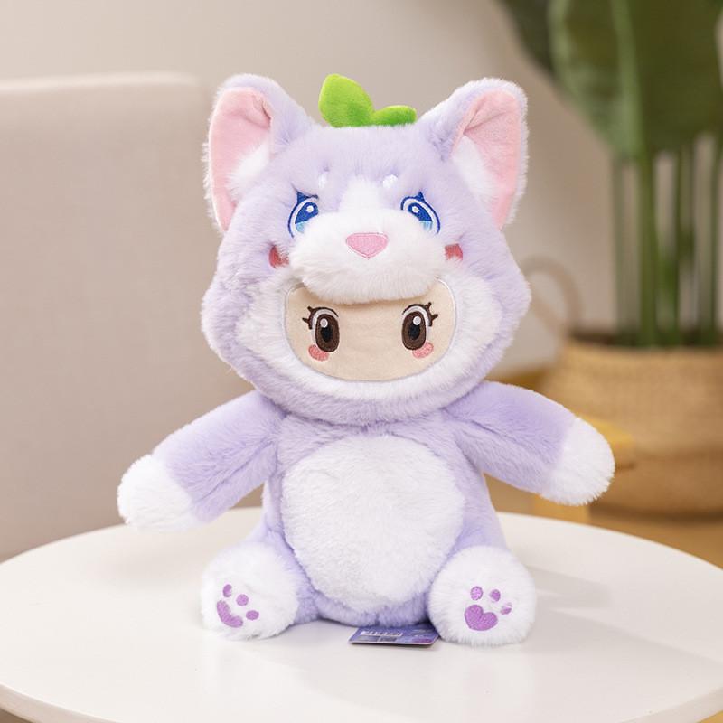 Licensed Yuen Officially Meng Zhi Xing Plush Toys Featuring Cute Sitting Animals