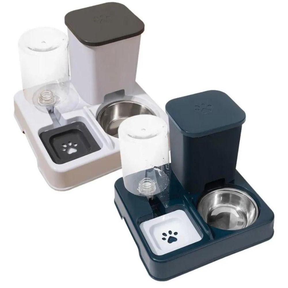 Large Capacity 500ML Water Dispenser 2 in 1 Cat Dog Water Dispenser Feeder Automatic Pet Feeder