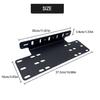 Car Front Bumper License Plate Bracket LED Mounting Driving Plates Aluminum Alloy Car Front Bumper Number License Plate Bracket