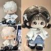 White Blue Doll Student Uniform Changing Dress Game Doll Blouse Pants Suit Cotton Stuffed Doll