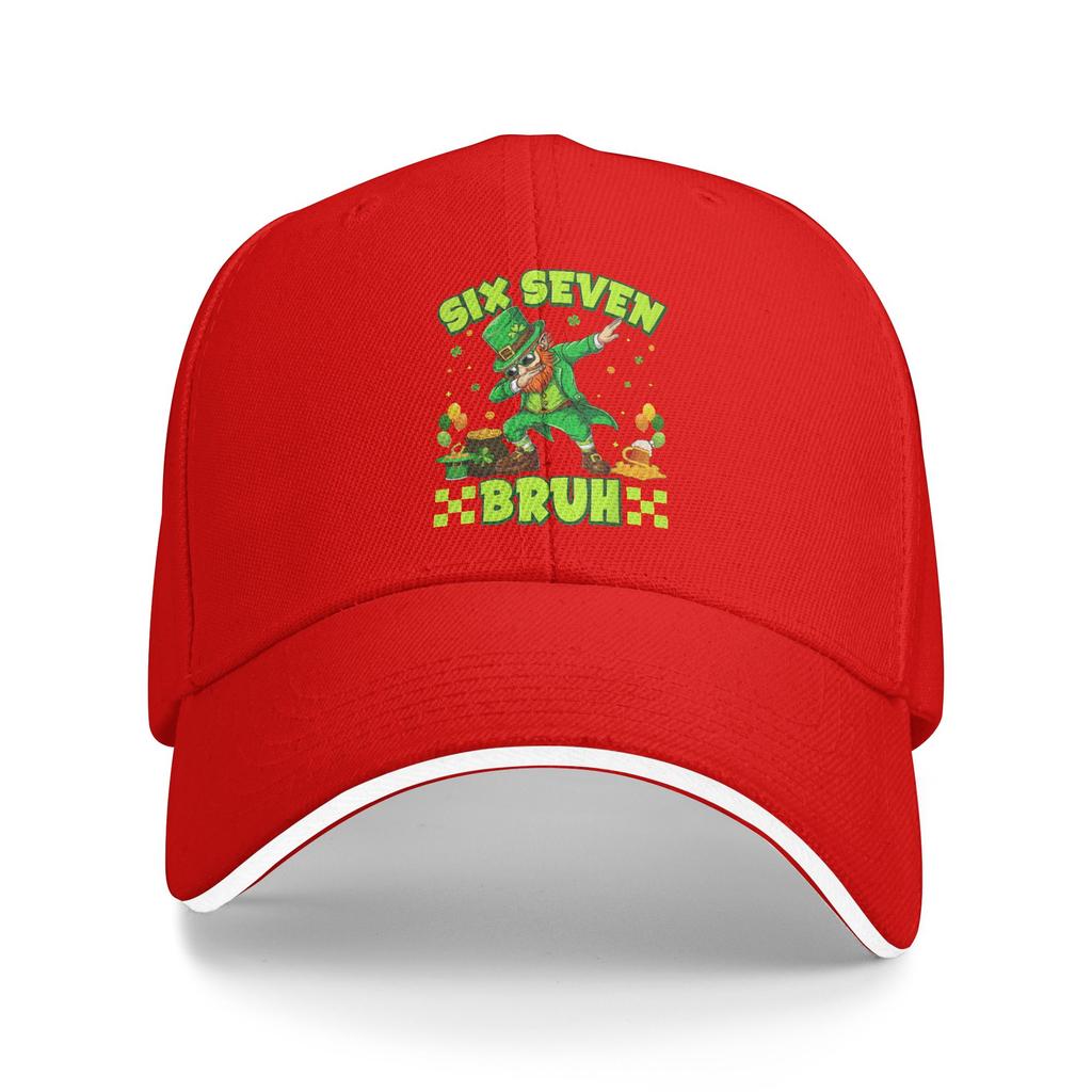 Six Seven Bruh 67 Funny Saint Patricks 6 7 Meme Baseball Cap Funny Trucker Hat Spring Men Adult Hunting Camping Baseball Caps