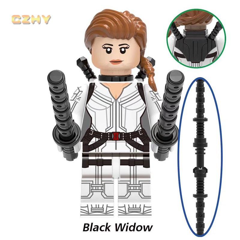 Новые минифигурки Черной Вдовы, игрушки-строительные блоки супергероев