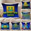G-Geometry Dash Игровая Наволочка Шелковистый Короткий Плюш Чехол для Подушки Дивана Скрытая Молния Мягкий Пылезащитный Чехол для Домашнего Декора