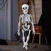 Украшение на Хэллоуин в виде скелета, реалистичная пластиковая фигурка из человеческих костей с подвижными суставами