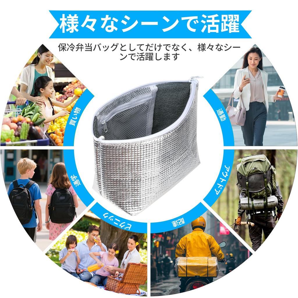 3 Мини Изотермические Сумки-Холодильника Алюминиевая Изоляция для Бенто Риса и Холодильников Высокоэффективные Холодные Большие с Аккумулятором Холода Идеально подходят для Отдыха на Природе и