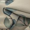 1 шт. LOZUJOJU 70-80% затемняющие, ручная роспись зеленые шторы с растительным принтом, шторы в американском пасторальном стиле для спальни, гостиной, домашнего декора