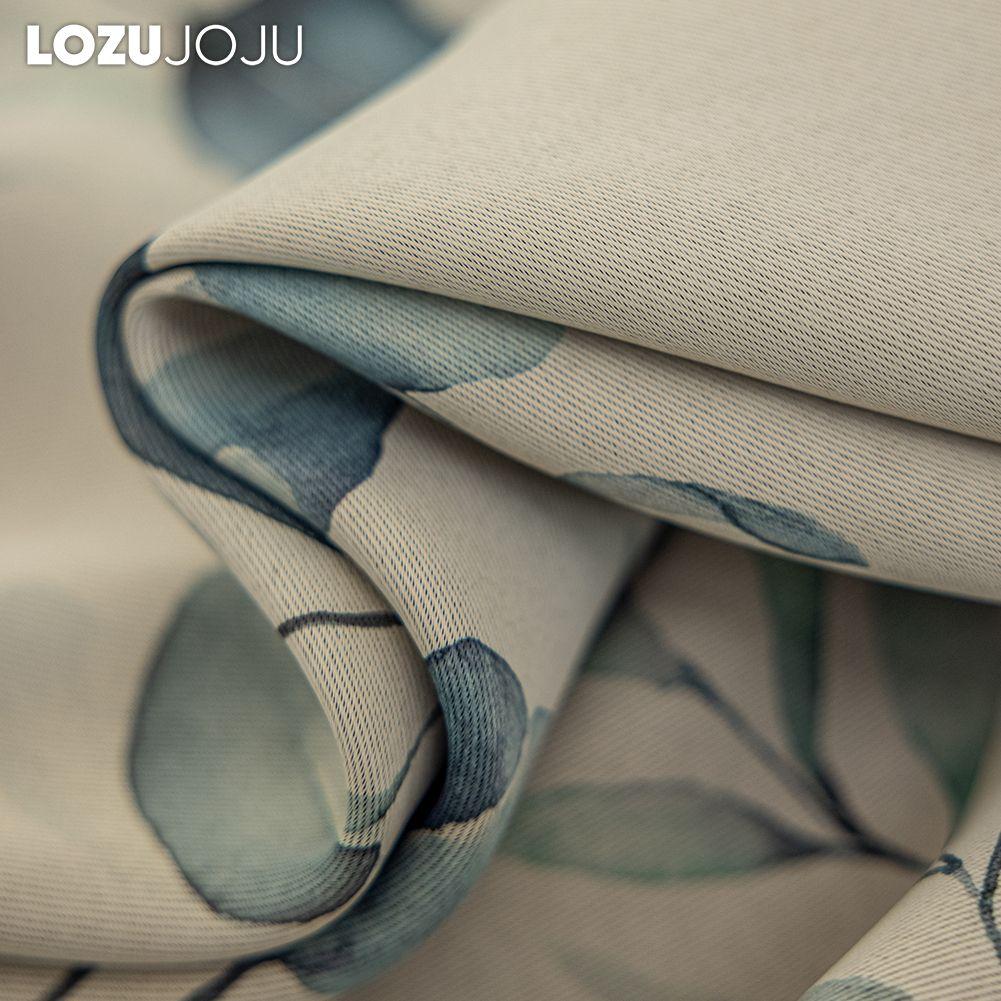 1 шт. LOZUJOJU 70-80% затемняющие, ручная роспись зеленые шторы с растительным принтом, шторы в американском пасторальном стиле для спальни, гостиной, домашнего декора