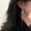 Серьги с бамбуковой кисточкой из серебра S925: Женские нишевые модные шипы 2023