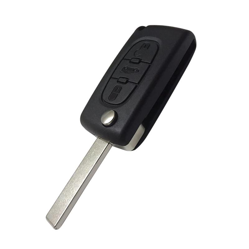 Flip Remote Key Fob Case Shell 3 Button Fit for Peugeot Expert Fiat Scudo Citroen Dispatch Toyota ProAce 2013 2014 2015 2016