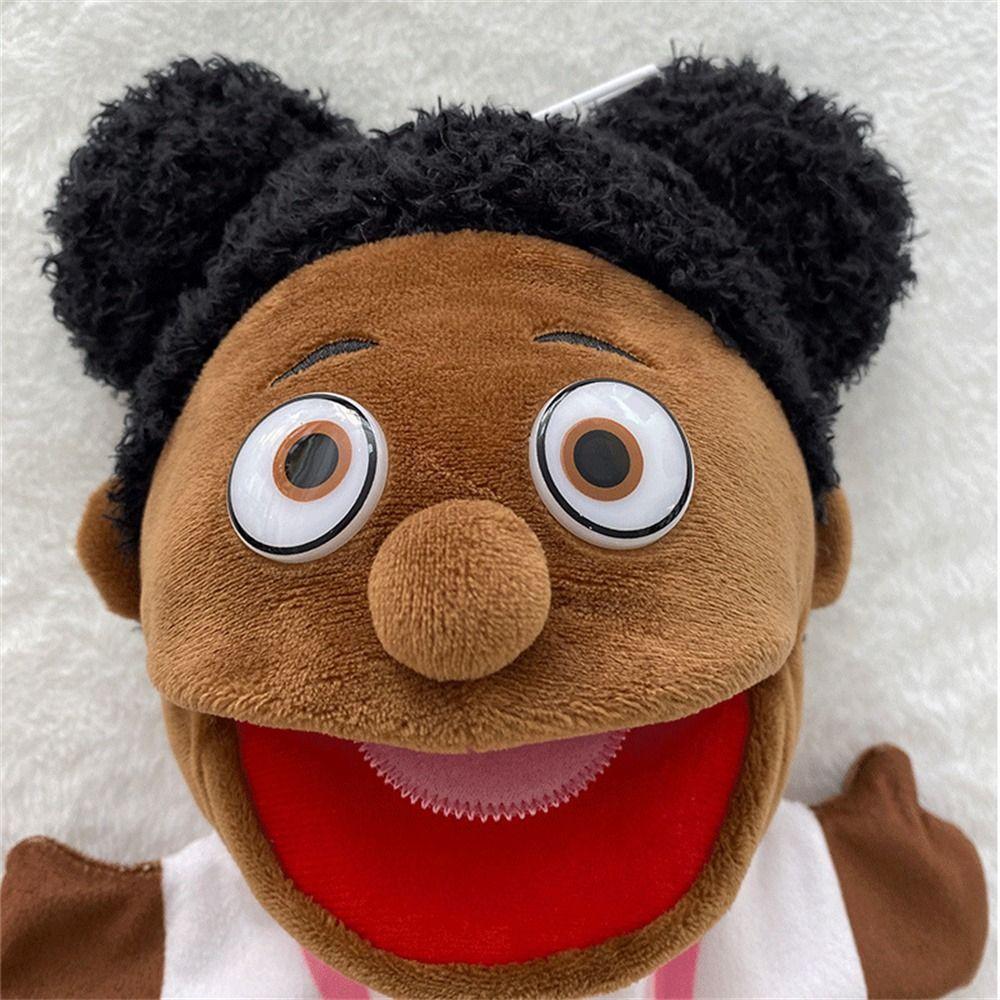 Игрушка на руку Черная кожа Обучающие африканские пальчиковые куклы Плюшевая ручная кукла Ручная кукла Пальцевые куклы