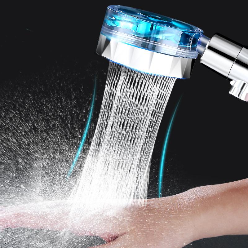 360 Degree Spinning Shower Head Turbo Fan Shower Head Filter Ionic Shower Head