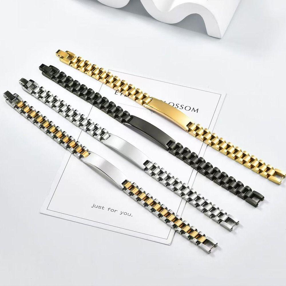 Браслет из нержавеющей стали с высокой полировкой и персонализированной гравировкой, мужской браслет-бангл для вечеринки