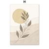 Abstract Wall Art Canvas Painting Posters and Prints Boho Leaves Sun Flowers Plant Nature Wall Pictures for Living Room Decor
