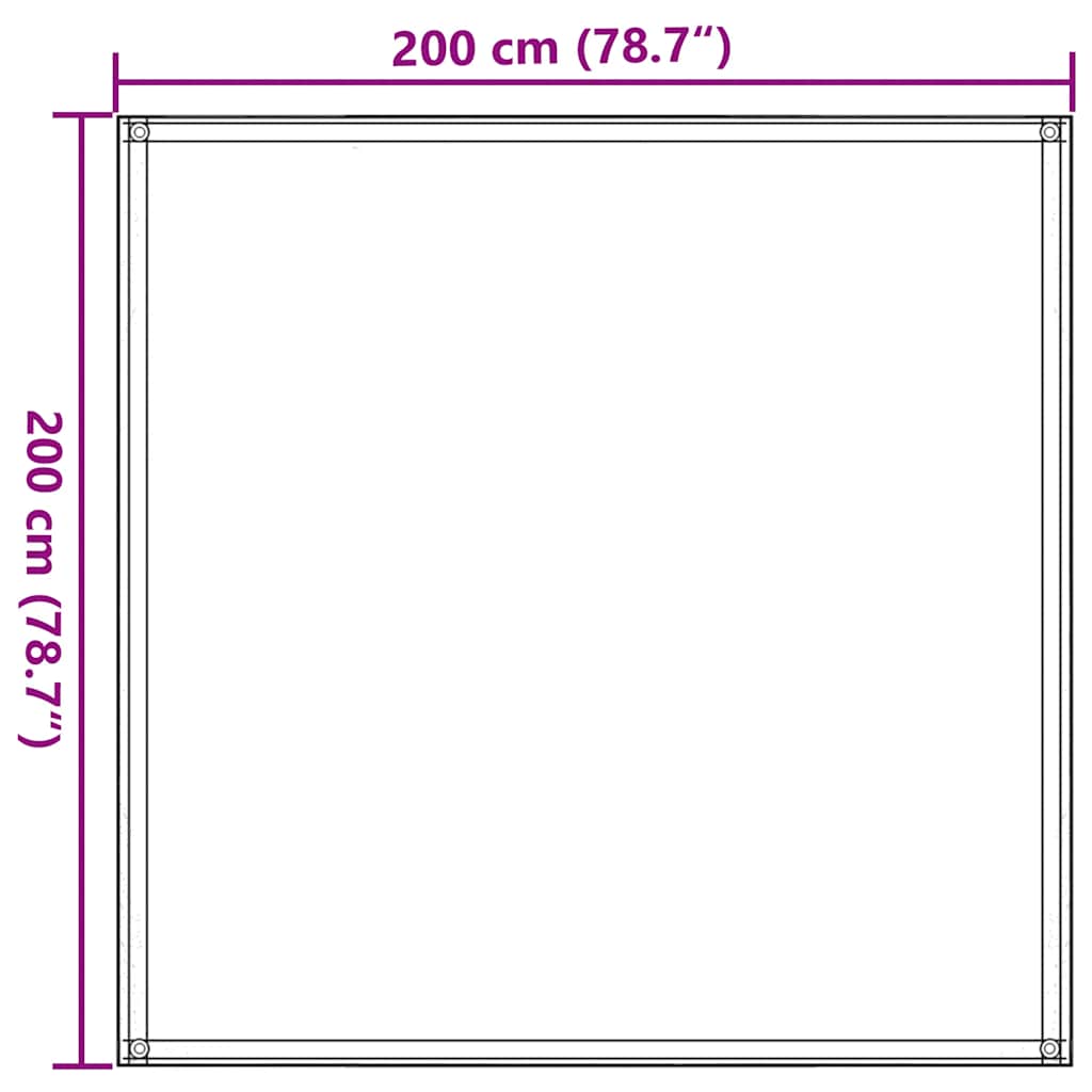 Tent Mat 200x200 cm Anthracite
