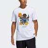 adidas Мужская баскетбольная футболка с короткими рукавами X Lego Donovan Mitchell, белая HA7057
