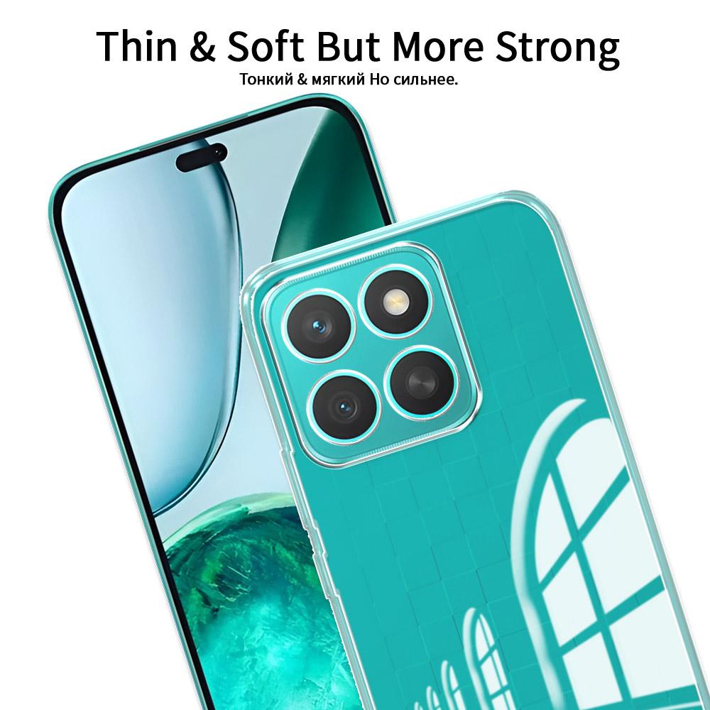 Чехол для Honor X8C X9C 5G, модный прозрачный мягкий силиконовый чехол для телефона Honor X9C 5G, прозрачный противоударный защитный чехол-бампер