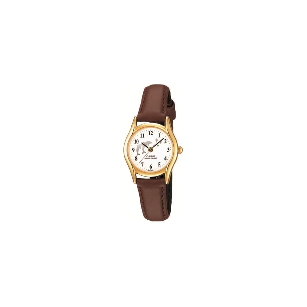 Casio Collection LTP-1094Q-7B9RJH Женские коричневые часы Аналоговые Кварцевые Водонепроницаемость 30 м