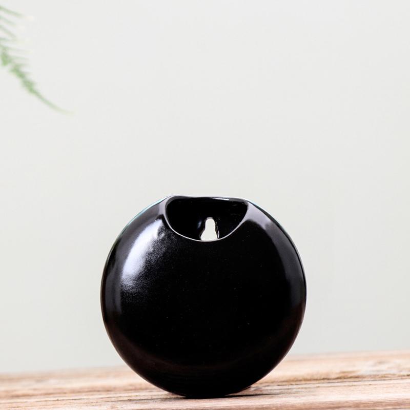 1шт керамический цветочный горшок аксессуары для цветочной композиции настенный цветочный горшок круглая настенная подвесная ваза 11.3x11см