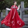 Chinese Dress Dancing Dress Tang Dynasty Hanfu Women Ancient Costume Improved Embroidery Double Breasted Skirt Women's Clothing