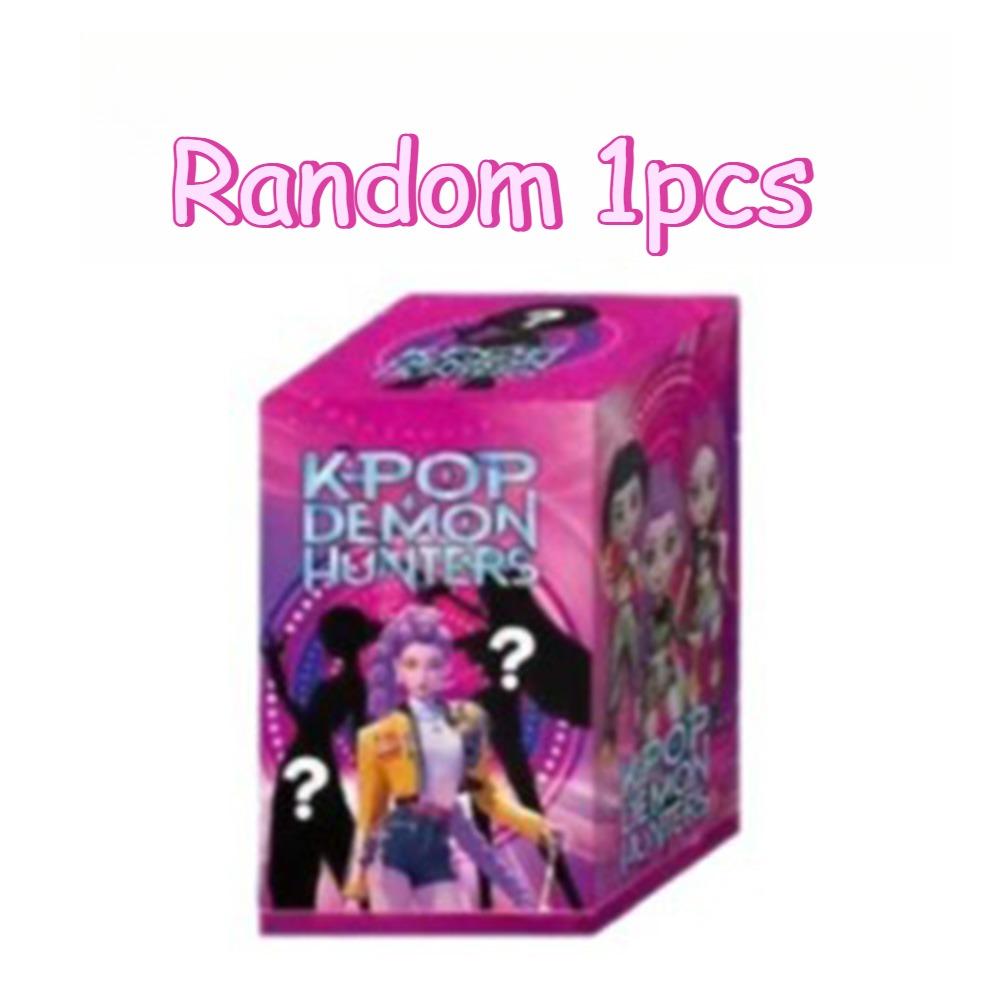 Аниме K-Pop Охотник на демонов, слепой бокс, забавная игрушка-сюрприз, маленькая статуэтка, периферийная модель, настольная игрушка-сюрприз, украшение, подарок.