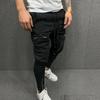 Autumn Pants Stylish Mid Waist Soft Men Pants Solid Color Drawstring Pants Autumn Pants Streetwear